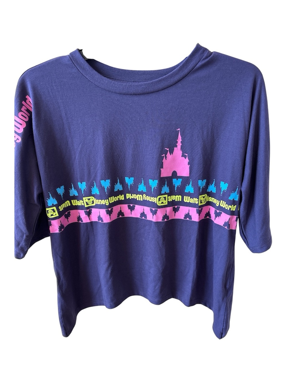 Women's Purple WDW Castle Graphic Tee